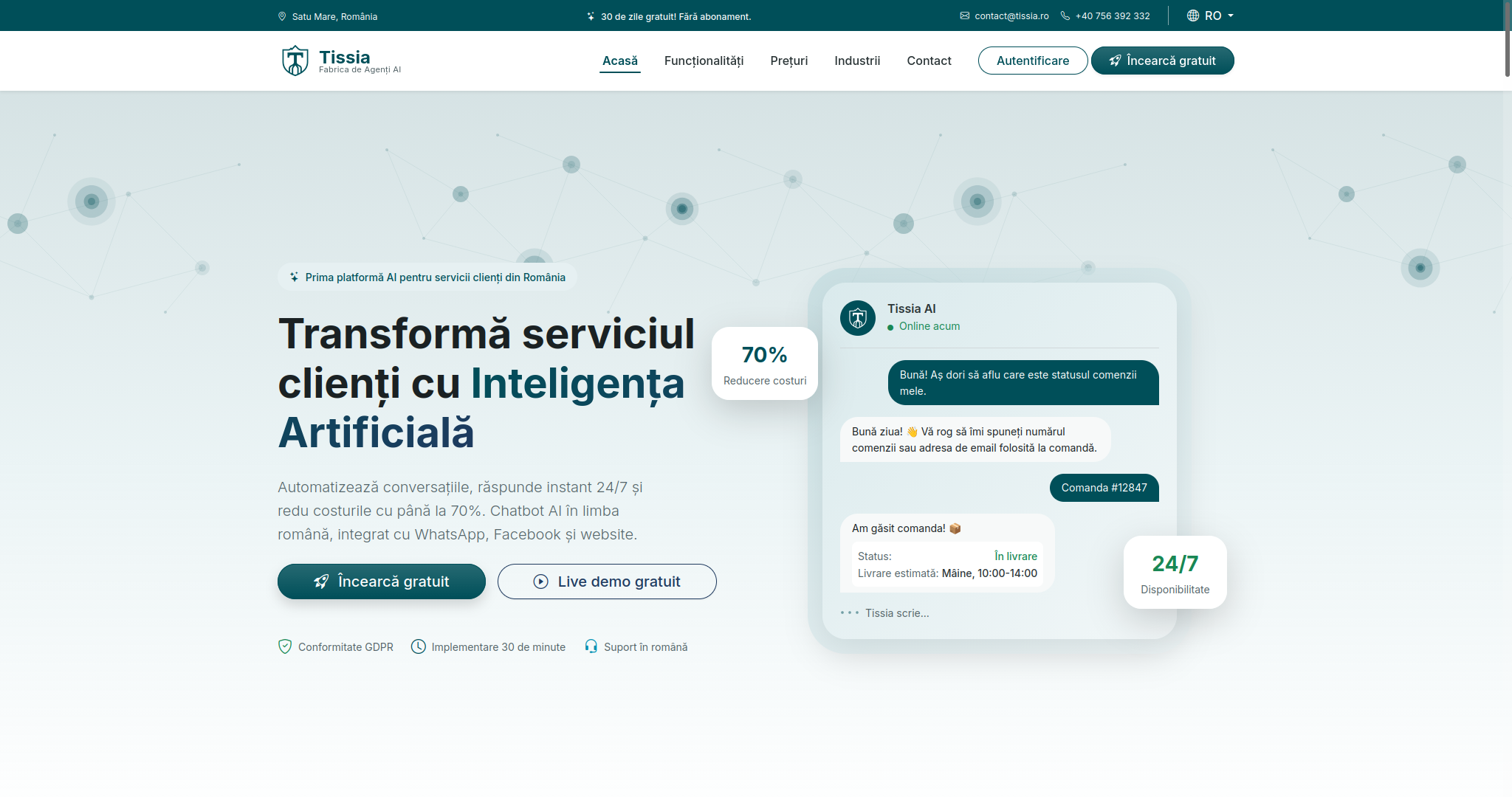 Tissia - AI Customer Service Platform